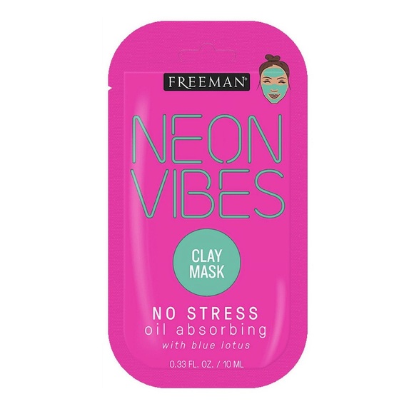 4/$20 Freeman, Neon Vibes, Oil Absorbing, Clay Facial Mask - Picture 1 of 3